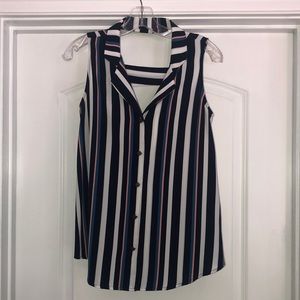 🌟NWOT🌟 Striped sleeveless shirt